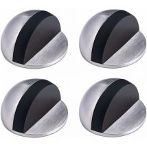 Memkey - Butée de Porte,Arret de Porte en Acier Inoxydable,Butée de Porte Adhesive,Butoir Porte au Sol,Butée de Porte en Caoutchouc ,Demi Lune Bloc