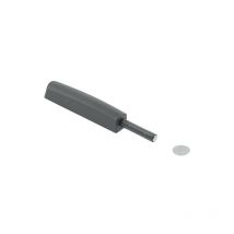 Butée universelle Push-latch - course 37 mm - à visser - blanc - avec plaque magnétique Synercia