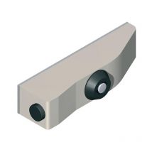 Butoir amovible à clé pour chassis coulissant, coloris gris alu - la croisée ds