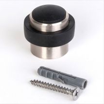 Paraurti per Porta, 37 x 37 mm - Color acciaio Inox