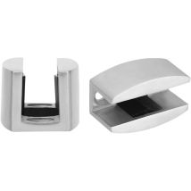 Butoir De Porte De Sol En Acier Inoxydable 304 De Rechange Pour Rail Inf ̈rieur En 2 Pi ̈ ̈ces Pour Portes En Verre Coulissantes Sans Cadre