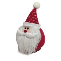Butoir de porte en tissu Père Noël rouge cm11x11h30