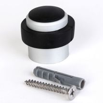 Klose Besser - Butoir De Sol Avec Cheville + Vis Alu Blindomax Aspect Alu Anodisé - Ø37 X H.37 Mm - 221