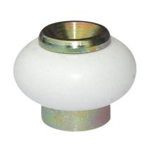 Butoir standard blanc souple axe central laitonné AVL sans vis - H.22 mm - BB41622LV