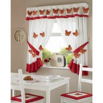 Butterfly Kitchen Seat Pad Embroidered Pillow Square 16x16'