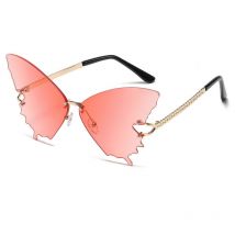 Rapanda - Butterfly Shape Retro Sunglasses Glasses Eyewear Shades Vintage Irregular Unisex Thin Wire Glasses Sunglasses Sport (Color : Multicolor,