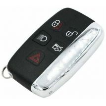 Ormromra - Button Remote Car Key Shell Case Replacement for Jaguar xe xf xj xk