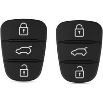 Start - Buttons Key Case Fob Button Pads Rubber Replacement for Hyundai IX35 I30 Accent Kia K2 K5 Rio,Car Key Shell Auto Part