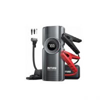Buture - Arrancador de Coches con Compresor de Aire, 2500A 20000mAh Arrancador de Baterias de Coche (8.5L Gasolina/8.0L Diesel),150 psi Inflado