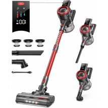 Buture - Aspirateur Balai sans Fil, 38KPa/450W Aspirateur sans Fil Puissant avec 55 Min d'Utilisation & Batterie Amovible, Capacité 1.5L, Écran