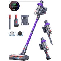 Buture - Aspirateur Balai sans Fil, 550W/48KPa Aspirateur sans Fil Puissant avec 65 Min d'autonomie & Batterie Amovible, Capacité 1.5L, Contrôlés par