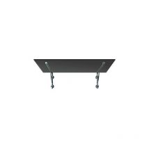 Buylando - lb) 180x90 cm Grauglas Glasvordach inkl. Edelstahlhalter gebürstet