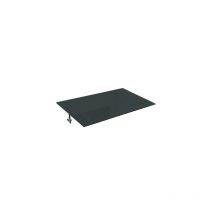 Buylando - l) 150x90 cm Grauglas Glasvordach inkl. Edelstahlhalter gebürstet