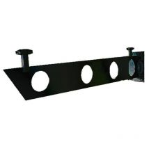 Buylando - s) 180x90 cm Milchglas Glasvordach inkl. Edelstahlhalter in Schwarz