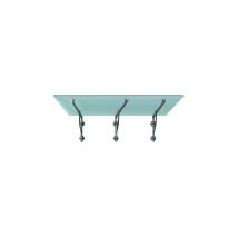 Buylando - 3LB) 230x900 cm Milchglas Glasvordach inkl. Edelstahlhalter gebürstet