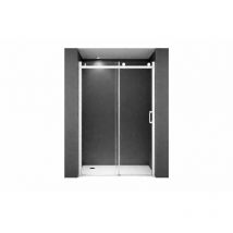 Buylando Viktoria 130x195 Cm Nischendusche Mit Schiebetür - Weiß Beschläge