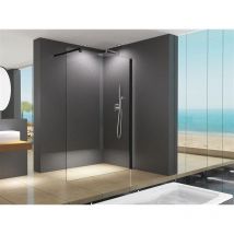 Glaswerk Westfalen - Lily 40x200 Cm Walk In Duschwand Klarglas Schwarz