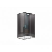 Buylando.shop Eckeinstieg Duschkabine Ela 120x80x195 Cm Ohne Duschtasse
