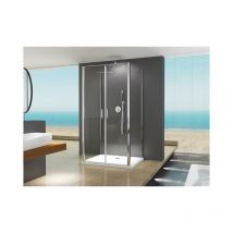 Nora 100x90x100 cm h: 195 cm u Form Duschkabine Klarglas - Buylando