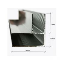 Buylando - Wandprofil-Eckprofil-Glasanschlussprofil-Aluleiste-Eckig 200x30x27cm