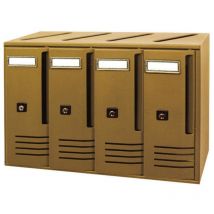 Buzón 4 Plazas Bronce