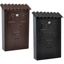 Mille - Buzón Cm 25 x 9,5 x h 37 - Negro