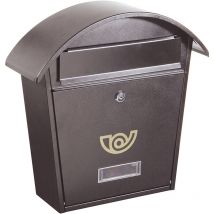 Alubox - Buzón Revistero Serie 'Chalet' Hierro Fundido Pintado Gris