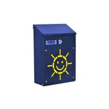 Blinky - Buzón Suela en acero negro 21x8,5x30H.