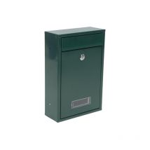 Fabrilamp - Buzon de correo larissa acero galvanizado verde 32x21,5x8,5 cm cerradura cilindrica antilluvia