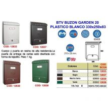 BTV - finstoc buzon garden 22 plastico verde 330x250x83 mm 02932