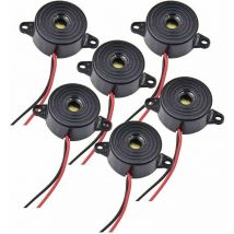 Jalleria - Buzzer électronique 12v Buzzer dc 3-24V Sirène 12v Buzzer 85dB Alarme électronique Buzzer Système D'alarme Buzzer pour Circuits Physiques,