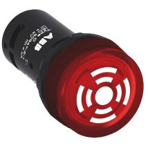ABB - Buzzer led Rouge 230V c.a., ø découpe 22mm, Montage panneau ( Prix pour 1 )