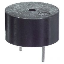 Buzzer piezoceramico per circuito stampato, 14mm, 80dB, 12Vpp 3mA Kepo KPT-G1410A1