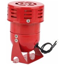 Cfgtvb - Buzzer Siren 220V 120DB High Power Mini Red Metal Engine Alarm Electric Industrial Noise Theft Guard ms 190 KJU23AE79UR