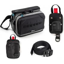 B&w International b&w 116.72 TEX.223 Trousse à outils 4 pièces (avec ceinture, poches à outils, porte-marteau, système fidlock, rangement pour petits