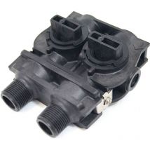 Toodo - Bypass De Plástico Para Válvula Fleck 5600 Sxt Con Adaptador Macho De 1