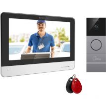 Video Türklingel mit Kamera, App & rfid Chip für 1 Familienhaus