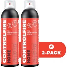 Control Fire Pack 2 set Extincteur 200 ml, extincteur maison tous feux, extincteur incendie, mini extincteur voiture, cuisine, batterie lithium,