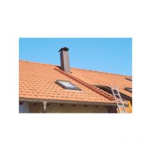 Scala copertura lunghezza 1.95m (7 pioli) - ral 3009 rosso - 409607