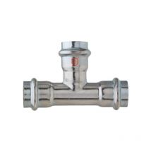 C-Stahl Pressfitting T-Stück, gleichseitig, 15mm, FRABOPRESS C-Steel, V-Kontur