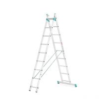 Treppenstehleiter 2x11 Sprossen - Ausgebreitete Länge 4.82m - 7711