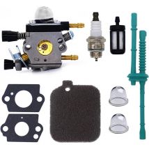Dksfjkl - C1Q-S68G Vergaser für Zama C1Q-S68 C1Q-S68G für Stihl BG45 BG46 BG55 BG65 BG85 BR45C SH55 SH85 Gebläse mit Luftfilter, Dichtungen,