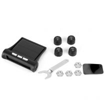 Jeffergarden Externer TPMS-Sensor, USB-Reifendrucküberwachungssystem, intelligenter Schlafmodus, klar lesbar für Überwachung und Temperatur des Autos