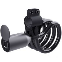 C3BF Smart Keyless BT/Fingerprint Bike Locks Cordon en acier Antivol électronique Câble de verrouillage de vélo sécurisé en spirale pour vélo Motos