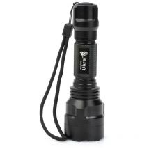 C8 T6 lampe de poche à lumière forte charge usb longue portée pour le camping en plein air, 1 pièce