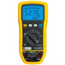 Chauvin Arnoux - Multimetro portatile digitale c.a 5275 Protetto contro spruzzi d'acqua (IP54) cat iii 1000 v cat iv 60
