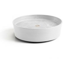 Ecopots - Caballete con ruedas Wheels 30 Pure White - ø 28,7 x h. 8,3 cm