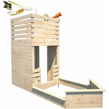 Soulet - Maisonnette en bois avec bac à sable bateau pirate pour enfants - Pirate