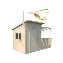 Soulet - Maisonnette en bois avec pergola pour enfants - Santa Barbara