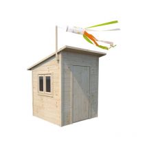 Soulet - Maisonnette en bois avec toit plat pour enfants – Santa Monica